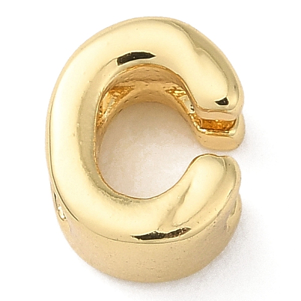 

PandaHall Rack Plating Brass Slide Charms, Cadmium Free & Lead Free, Real 18K Gold Plated, Letter, Letter C, 7.5x6x4mm, Hole: 1.4mm Brass...