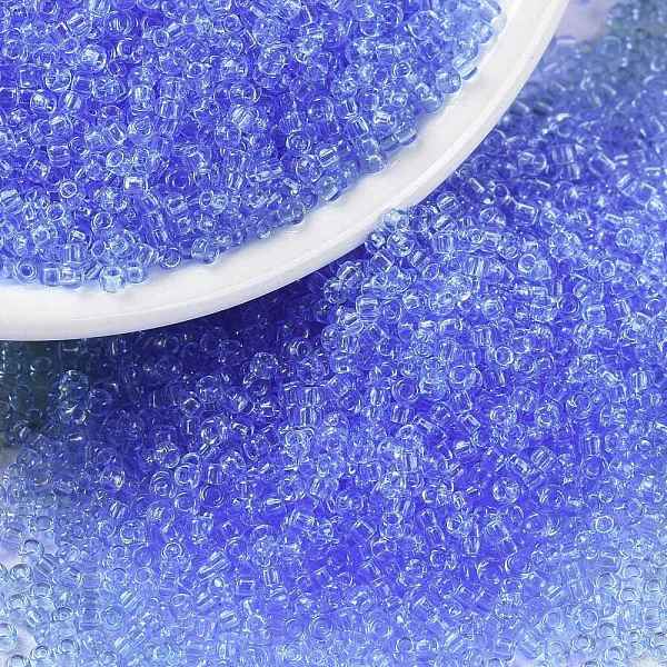 

PandaHall MIYUKI Round Rocailles Beads, Japanese Seed Beads, (RR159) Transparent Cornflower Blue, 15/0, 1.5mm, Hole: 0.7mm, about...
