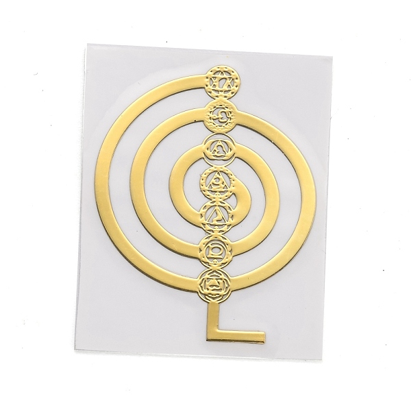 

PandaHall Self Adhesive Brass Stickers, Scrapbooking Stickers, for Epoxy Resin Crafts, Golden, 3.6x2.8x0.05cm Brass Others