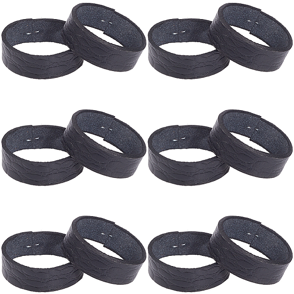 4 ensemble de passants de ceinture en cuir de vache et d'accessoires en fer