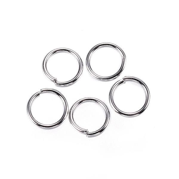 

PandaHall 304 Stainless Steel Jump Rings, Open Jump Rings, Stainless Steel Color, 6x0.8mm, Inner Diameter: 4.4mm, 20 Gauge 304 Stainless...