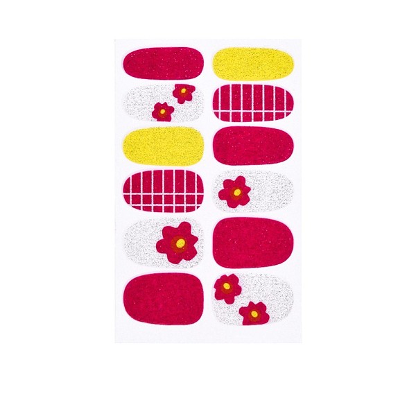 

PandaHall Avocados & Strawberries & Flowers Full Cover Nail Art Stickers, Glitter Powder Decals, Self Adhesive, for Nail Tips Decorations...