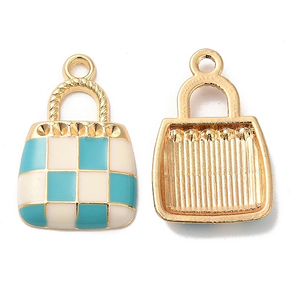 

PandaHall Alloy Enamel Pendant Rhinestone Setting, Long-Lasting Plated, Cadmium Free & Nickel Free & Lead Free, Golden, Handbag Charm...