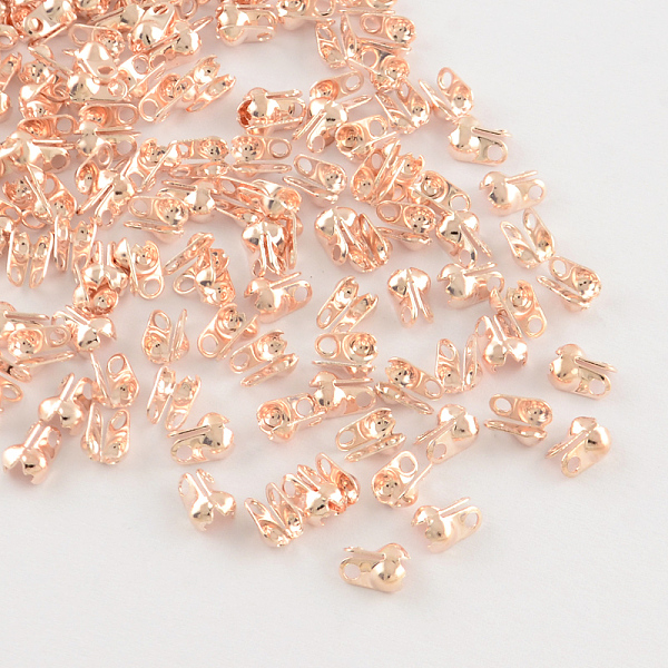 

PandaHall Iron Bead Tips, Calotte Ends, Cadmium Free & Lead Free, Clamshell Knot Cover, Rose Gold, 8x6x4mm, Hole: 2mm, 4.5mm inner diameter...