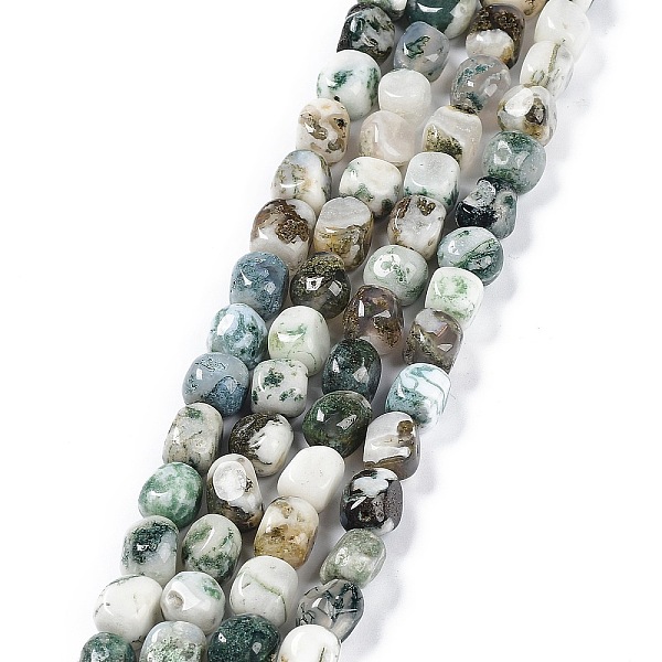 

PandaHall Natural Tree Agate Beads Strands, Nuggets Tumbled Stone, 6.5~15x7~14x7~14mm, Hole: 1~1.4mm, about 32~33pcs/strand, 15.16~ 15.75...