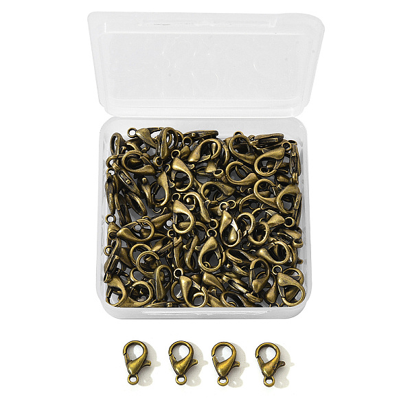 

PandaHall Zinc Alloy Lobster Claw Clasps, Cadmium Free & Nickel Free & Lead Free, Antique Bronze, 12x6mm, Hole: 1.2mm, 100pcs/Box Alloy...