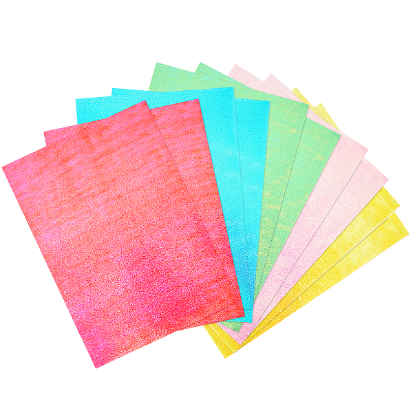 

PandaHall BENECREAT 40 Sheets 5 Colors Textured Cardstock A4 Shiny Glitter Craft Papers Sparkling Origami Paper for Scrapbooking Paper..., Multicolor