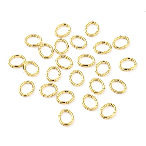 

PandaHall 304 Stainless Steel Jump Rings, Closed Jump Rings, Oval, Real 18K Gold Plated, 5x6x0.8mm, Inner Diameter: 3x4.5mm 304 Stainless...