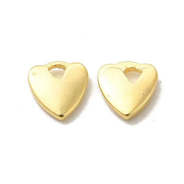 

PandaHall Brass Charms, Cadmium Free & Lead Free, Heart Charm, Real 24K Gold Plated, 6x6x1mm, Hole: 1mm Brass Heart