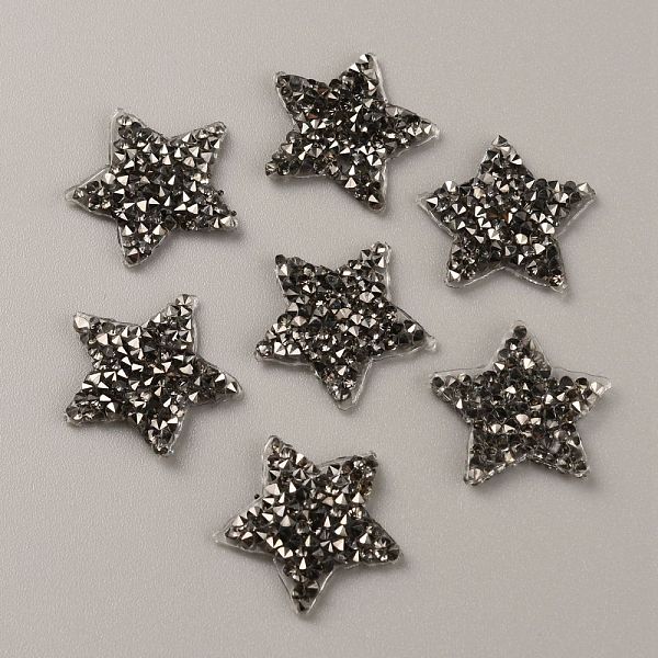 

PandaHall Star Hotfix Rhinestone, Resin Rhinestone, Costume Accessories, Sewing Craft Decoration, Greige, 20~21x20~21x2mm Resin Rhinestone..., Gray