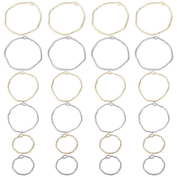 

PandaHall SUNNYCLUE 36Pcs 6 Styles Alloy Open Back Bezel Pendants, For DIY UV Resin, Epoxy Resin, Pressed Flower Jewelry, Ring, Platinum &...