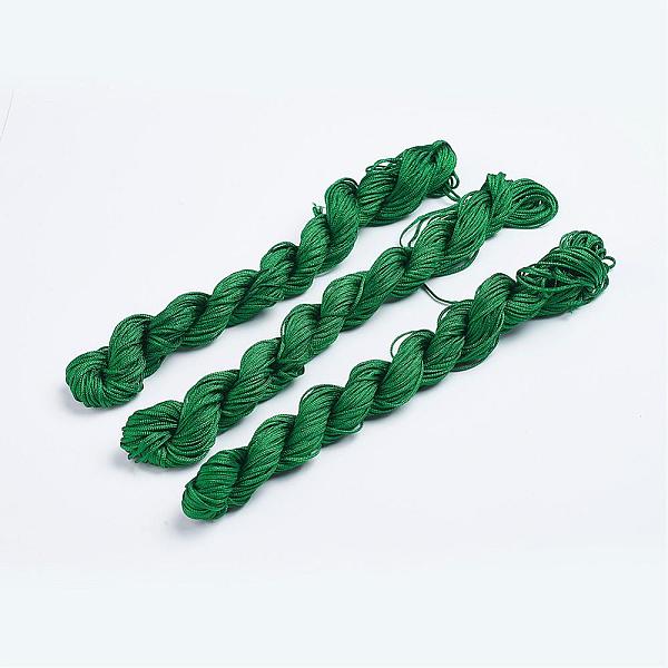 

PandaHall Nylon Thread, Nylon Jewelry Cord for Custom Woven Bracelets Making, Dark Green, 2mm, about 13.12 yards(12m)/bundle, 10bundles/bag...