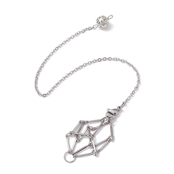 

PandaHall 201 Stainless Steel Pouch Dowsing Pendulums, with 304 Stainless Steel Cable Chains, Stainless Steel Color, 235x2mm, Hole: 2.2mm...