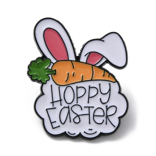 

PandaHall Alloy Rabbit Enamel Pins, Happy Easter Brooch for Easter Gift, Rabbit, 30x24.5x1.5mm Alloy+Enamel Rabbit