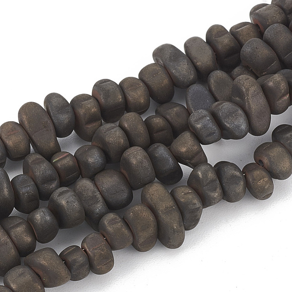 

PandaHall Electroplate Non-magnetic Synthetic Hematite Beads Strands, Matte Style, Chips, Gunmetal Plated, 5~10x4.5~5.5x4mm, Hole: 1mm...