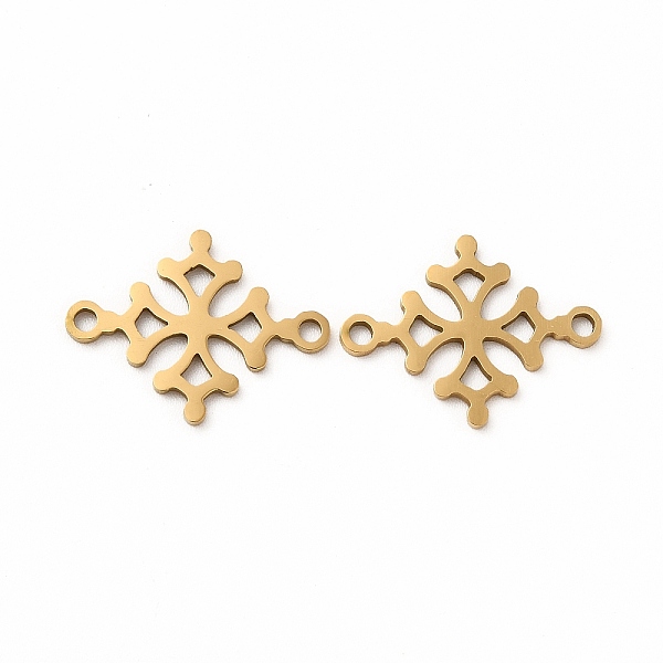 

PandaHall 201 Stainless Steel Connector Charms, Christmas Snowflake Links, Golden, 14x18x1mm, Hole: 1.5mm 201 Stainless Steel Snowflake