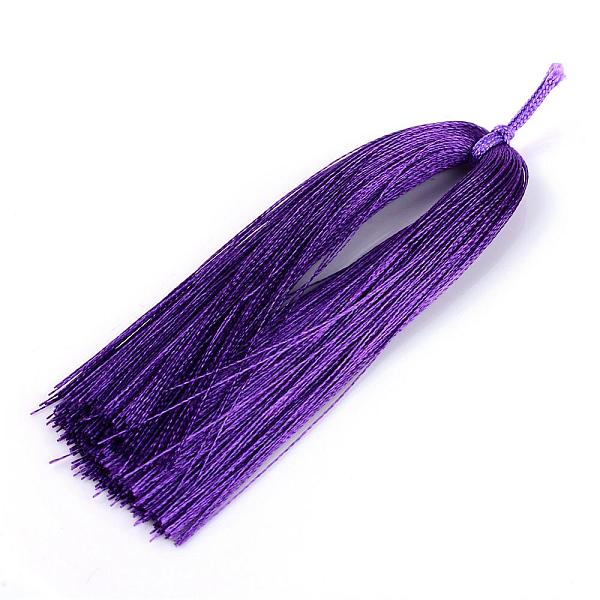 

PandaHall Nylon Tassel Decoration, Indigo, 85x5mm Nylon Purple