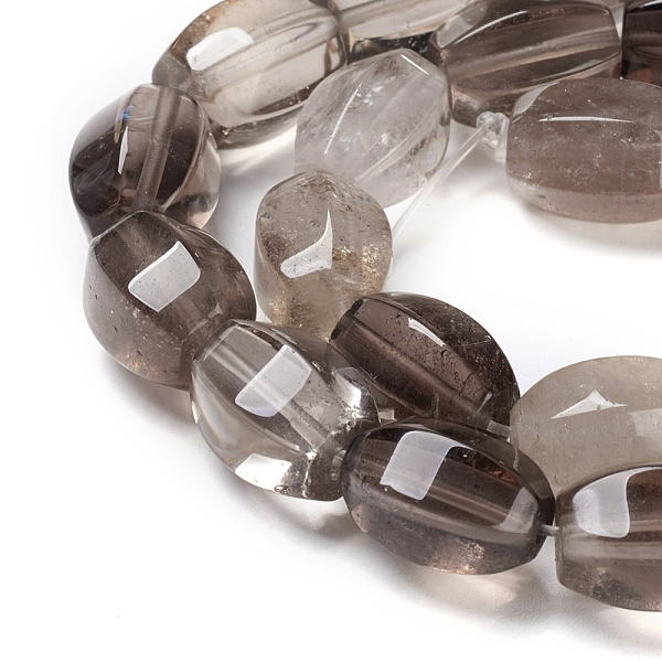 

PandaHall Natural Smoky Quartz Beads Strands, Faceted, Rice, 14~15x10~12x10~12mm, Hole: 1.2mm, about 27pcs/strand, 15.35 inch(39cm) Smoky...