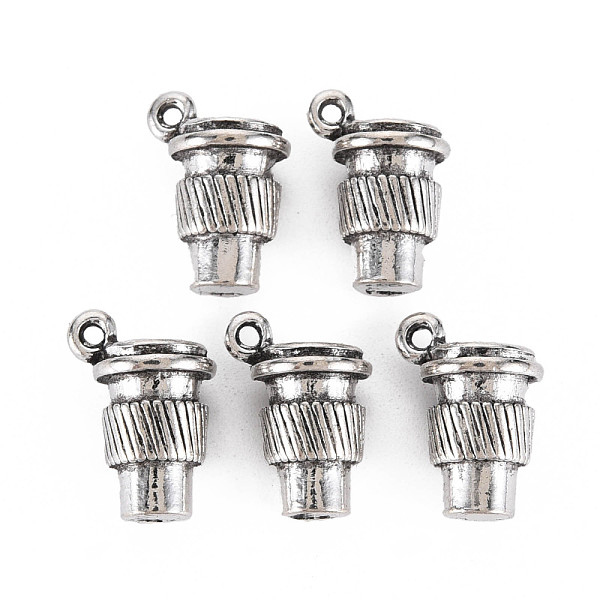

PandaHall Tibetan Style Alloy Pendants, Cadmium Free & Lead Free, Cup, Antique Silver, 17x13x10mm, Hole: 1.5mm Alloy Tableware
