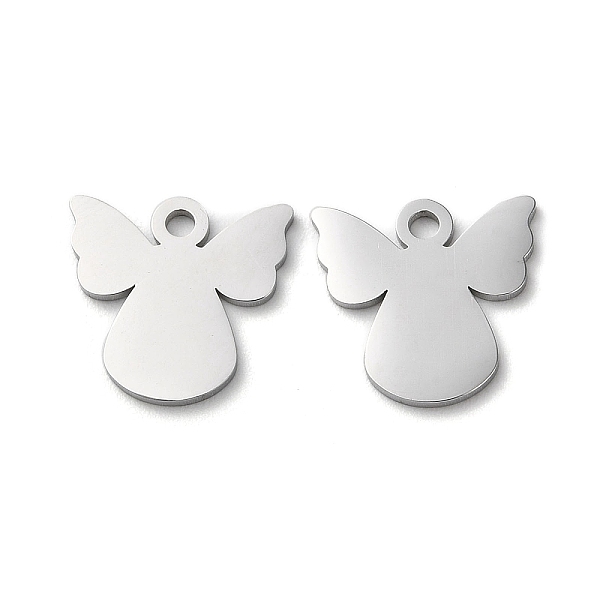 

PandaHall 304 Stainless Steel Charms, Manual Polishing, Angel, Stainless Steel Color, 12x12.5x1mm, Hole: 1.6mm 304 Stainless Steel Angel &...