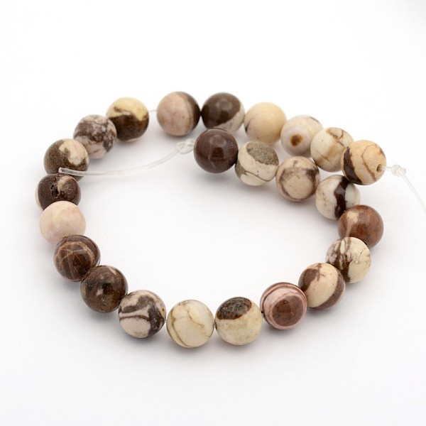 Natural Australian Agate Round Bead Strands