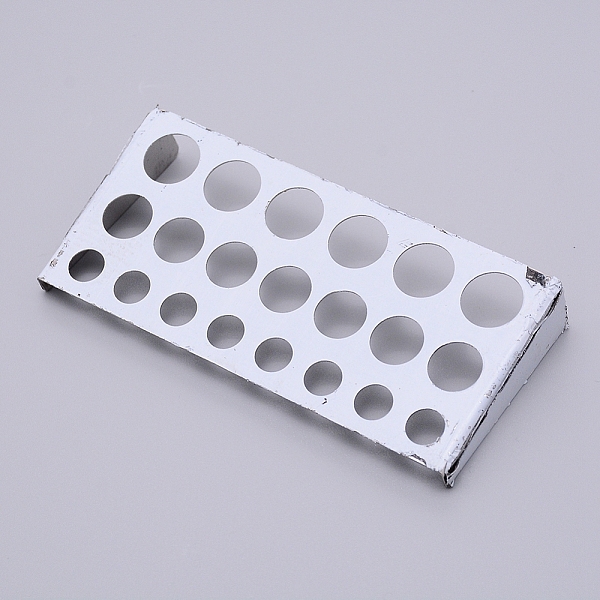 

PandaHall Stainless Steel Frame, Colorant Frame, Tattoo Accessories, 21-hole, Stainless Steel Color, 60x129x23.5mm, Hole: 10mm, 14mm and...