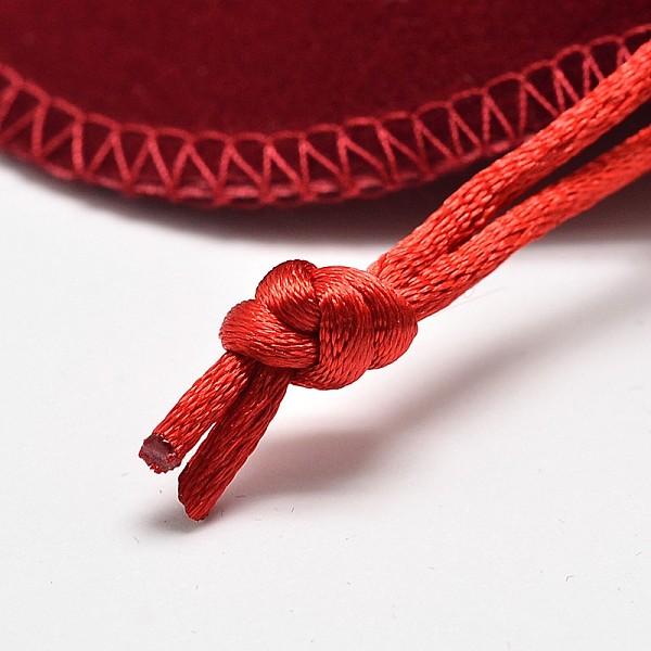 

PandaHall Velvet Bags Drawstring Jewelry Pouches, for Party Wedding Birthday Candy Pouches, FireBrick, 13.5x10.5cm Velvet Red