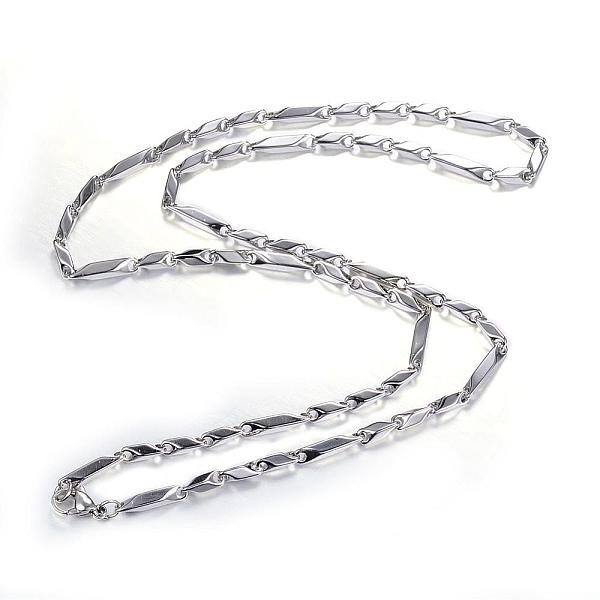 

PandaHall 201 Stainless Steel Link Chain Necklaces, with Lobster Claw Clasps, Stainless Steel Color, 23.62 inch(60cm) 201 Stainless Steel