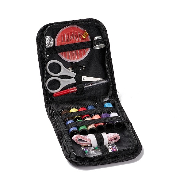 PandaHall Sewing Tool Sets, including Polyester Thread, Tape Measure, Scissor, Sewing Seam Rippers, Ball Pins, Sewing Needle Devices...