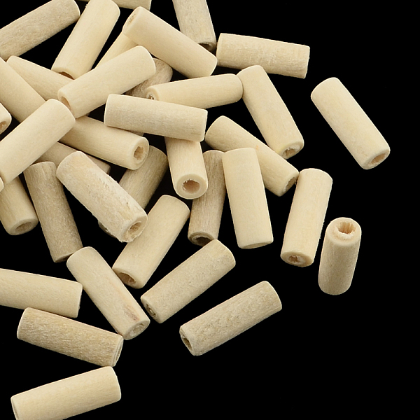 

PandaHall Undyed Natural Wood Tube Beads, Lead Free, Moccasin, 12x4mm, Hole: 2mm, about 5000pcs/500g Schima Wood Tube Orange
