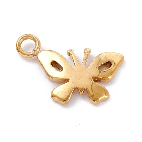 

PandaHall 304 Stainless Steel Pendants, Butterfly, Golden, 14x19.5x2mm, Hole: 2.3mm Stainless Steel Butterfly