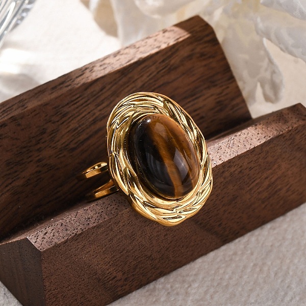 Oval Natural Tiger … - image