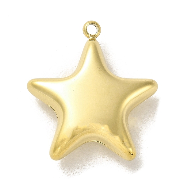 

PandaHall 304 Stainless Steel Pendants, Star Charm, Real 14K Gold Plated, 23x21x6.5mm, Hole: 1.8mm 304 Stainless Steel Star