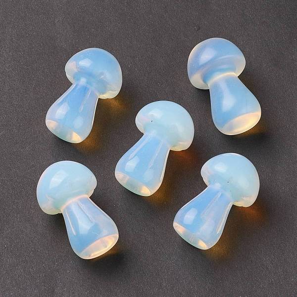 

PandaHall Opalite GuaSha Stone, Gua Sha Scraping Massage Tool, for SPA Relaxing Meditation Massage, Mushroom Shaped, 36.5~37.5x21.5~22.5mm...