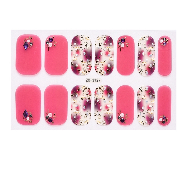

PandaHall Full Cover Nail Stickers, 3D Nail Decals, Self-Adhesive, with Glass & Rhinestone & Plastic, for Nail Tips Decorations, Flamingo..., Pink