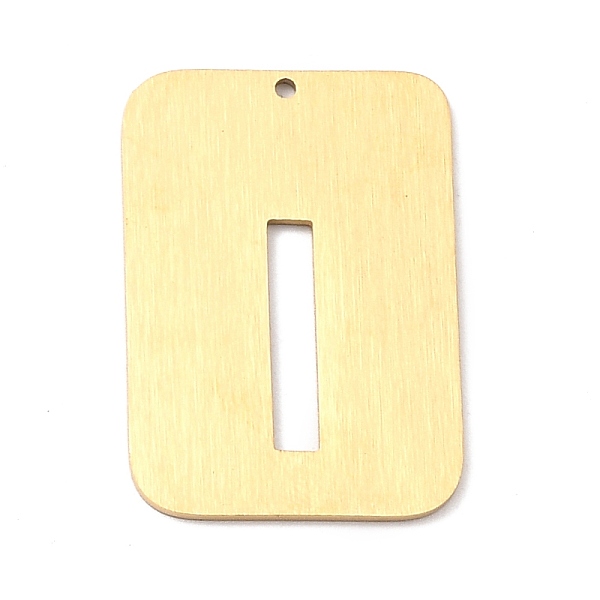 

PandaHall Ion Plating(IP) 304 Stainless Steel Pendants, Rectangle with Alphabet, Hollow, Letter.I, 32x22x1mm, Hole: 1.5mm 304 Stainless...