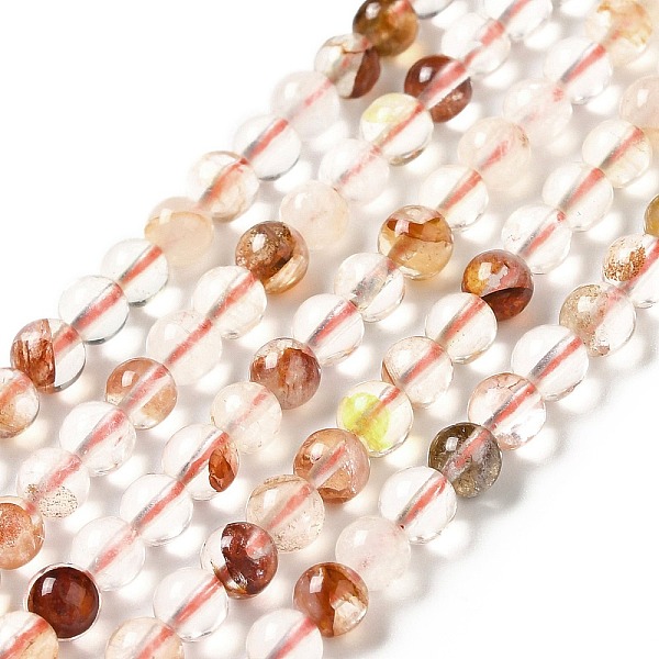 

PandaHall Natural Red Hematoid Quartz/Ferruginous Quartz Beads Strands, Fire Quartz, Round, 4.5~5mm, Hole: 0.8mm, about 88~89pcs/strand...