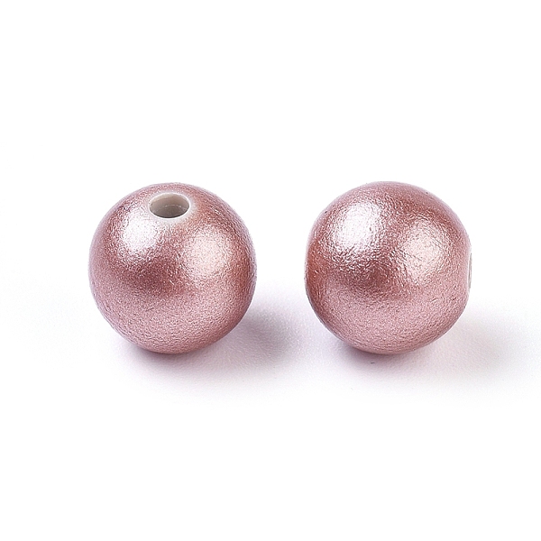 

PandaHall Opaque Acrylic Spray Painted Highlight Beads, Round, Rosy Brown, 8mm, Hole: 1mm Acrylic Round Brown