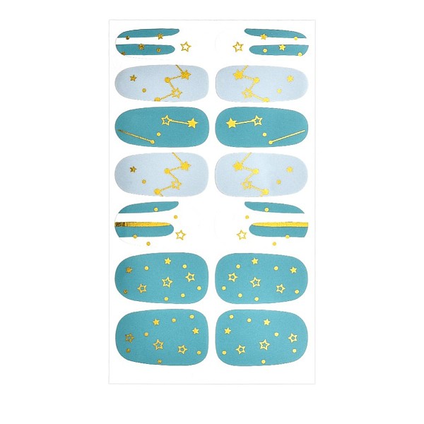 

PandaHall Full Wrap Gradient Nail Polish Stickers, Self-adhesive, for Fingernails Toenails Nail Tips Decoration, Colorful, 10x5.5cm Paper...