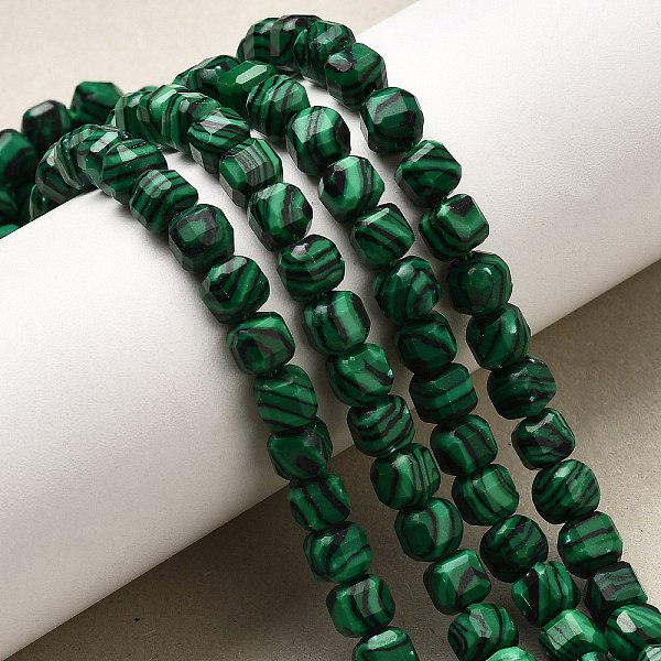 Synthetic Malachite Beads Strands