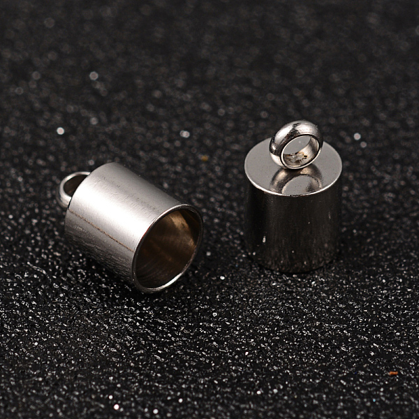 

PandaHall 304 Stainless Steel Cord Ends, End Caps, Stainless Steel Color, 11x7mm, Hole: 2~3mm, Inner Diameter: 6mm 304 Stainless Steel