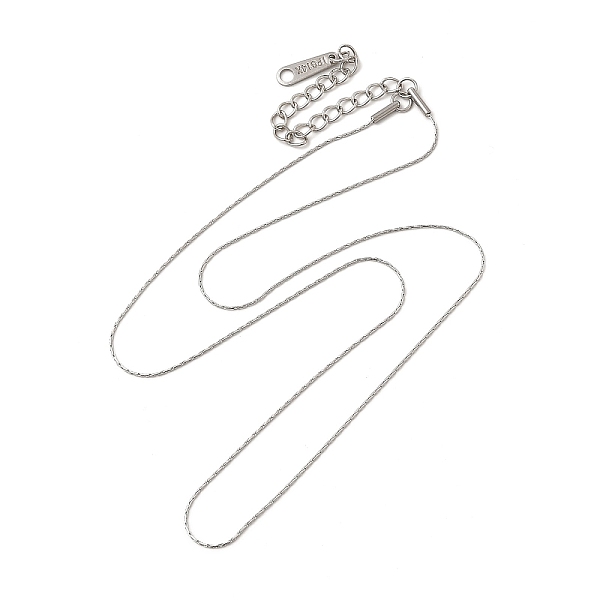 

PandaHall 304 Stainless Steel Coreana Chain Necklace for Women, Stainless Steel Color, 16.02 inch(40.7cm) 304 Stainless Steel