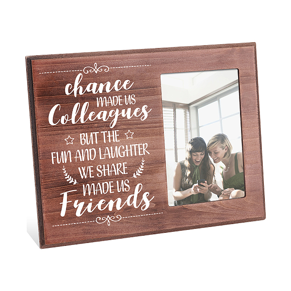 

PandaHall FINGERINSPIRE Chance Made Us Colleagues Best Colleague Photo Frame Gift, 10x15cm Going Away Picture Frame Retirement Gift Goodbye...
