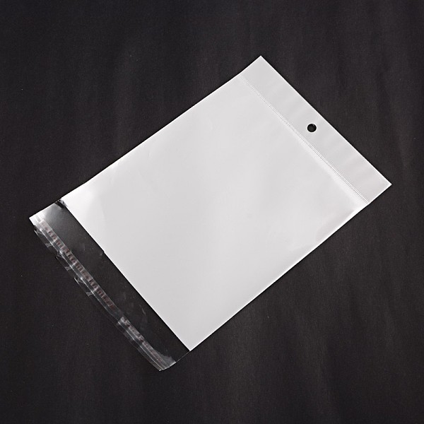 

PandaHall Rectangle Cellophane Bags, White, 26x15.8cm, Unilateral Thickness: 0.05mm, Inner Measure: 20.5x15.8cm, Hole: 6mm OPP Cellophane...