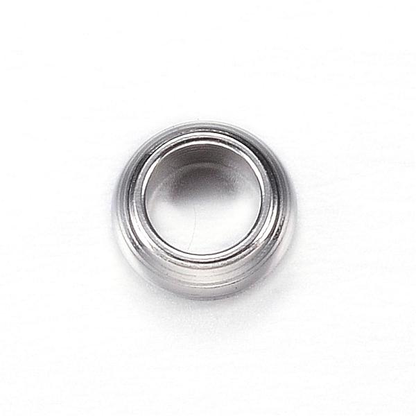 

PandaHall 201 Stainless Steel Beads, Ring, Stainless Steel Color, 5x2mm, Hole: 3mm 201 Stainless Steel Ring