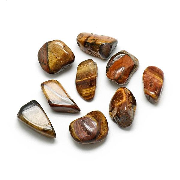 

PandaHall Natural Tiger Eye Gemstone Beads, Tumbled Stone, Healing Stones for 7 Chakras Balancing, Crystal Therapy, Meditation, Reiki...