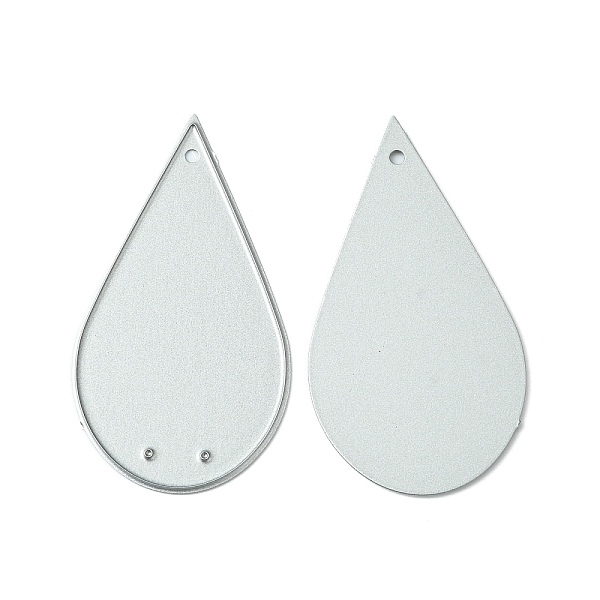 

PandaHall Carbon Steel Cutting Dies Stencils, for DIY Leather Making, Teardrop, Matte Platinum Color, 60x32mm Carbon Steel
