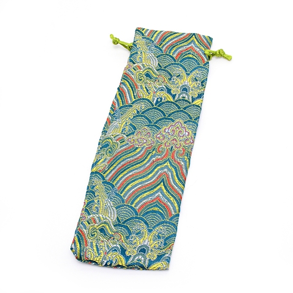 

PandaHall Brocade Drawstring Pouches, Candy Sachet Wallet Jewelry Bag, Colorful, 23.5~25x8~8.5x0.1cm Cloth Others