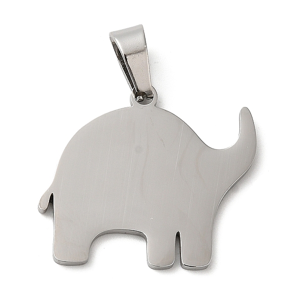 

PandaHall 304 Stainless Steel Pendants, Stamping Blank Tag, Elephant Charm, Stainless Steel Color, 22x25x1mm, Hole: 6.5x4mm 304 Stainless...