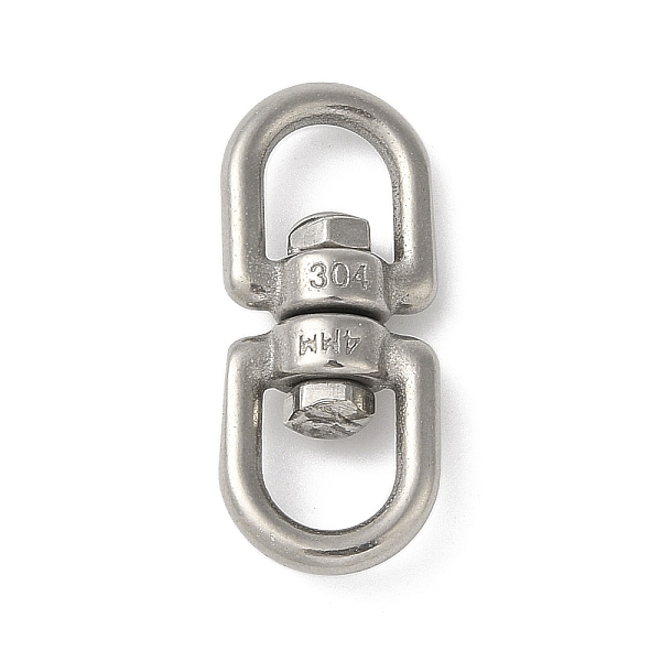 

PandaHall 304 Stainless Steel 8 Shape Swivel Clasps, Stainless Steel Color, 47x20x11mm 304 Stainless Steel Others
